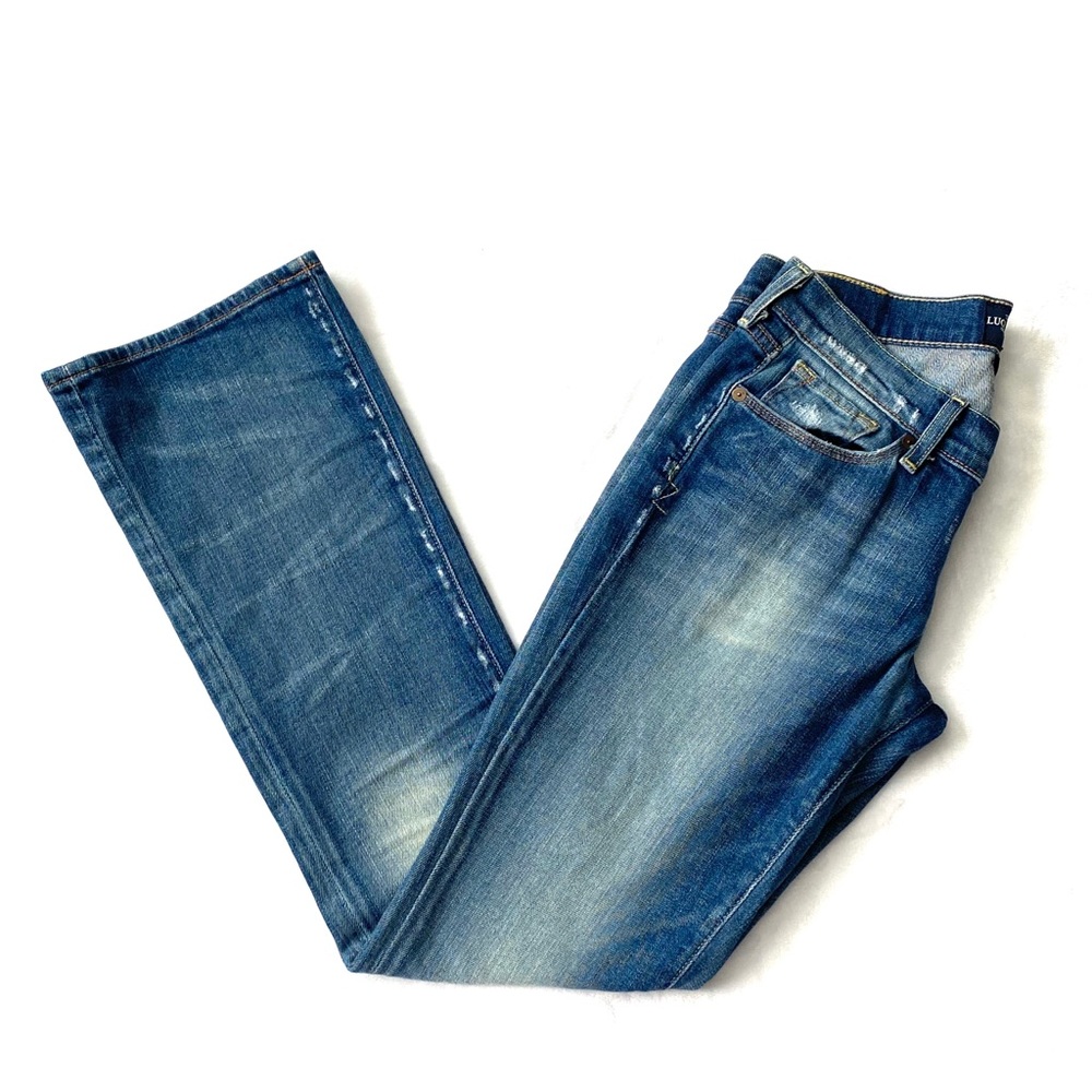 Lucky Brand Womens Zoe Boot Cut Jeans Medium Wash